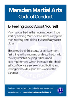 Marsden Martial Arts Chesterfield Code of Conduct 13